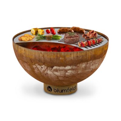 Savage 60.5cm Bajo Brasero con parrilla Óxido